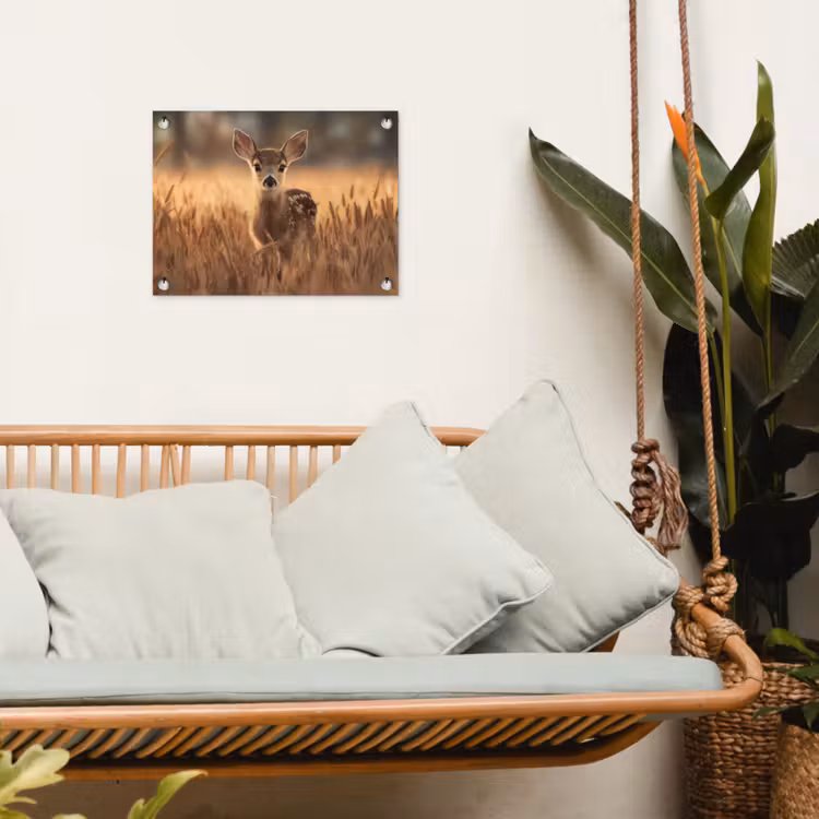 Tuinposter - Hert - Graanveld - Bruin — 5
