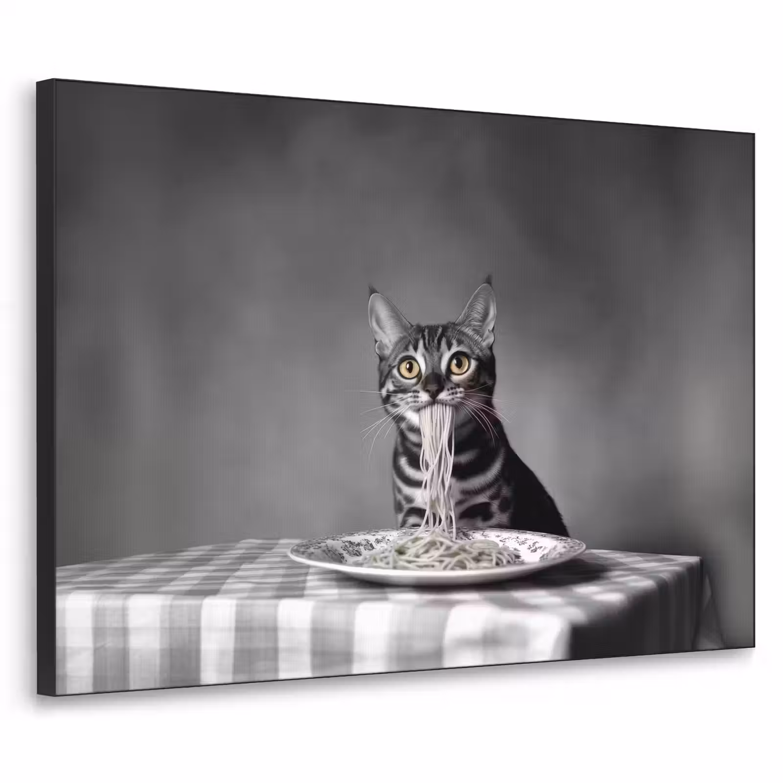 Art Frame - Bengaal - Kat - Tafelkleed - Zwart - Wit - Dier — 1