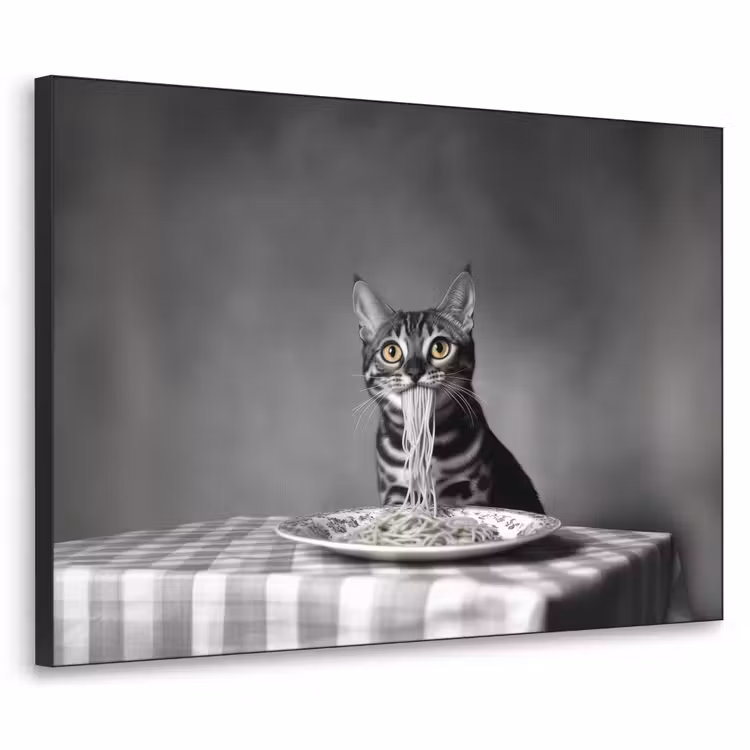 Art Frame - Bengaal - Kat - Tafelkleed - Zwart - Wit - Dier — 1