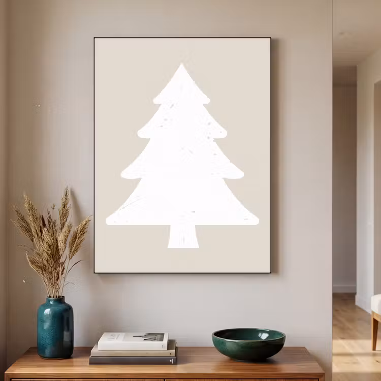 Art Frame - Japandi - Kerstboom - Beige - Kerstversiering — 4
