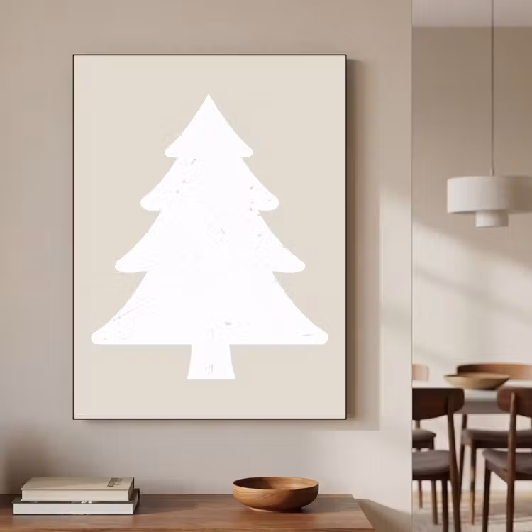 Art Frame - Japandi - Kerstboom - Beige - Kerstversiering — 6