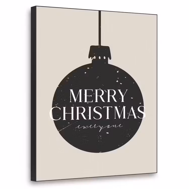 Art Frame - Kerstballen - Japandi - Christmas - Zwarte kerstballen — 1
