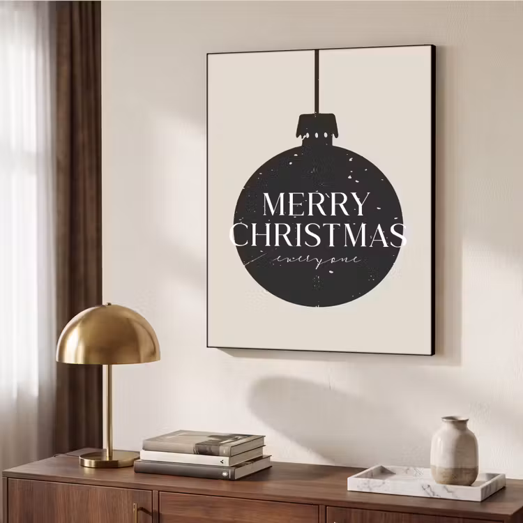Art Frame - Kerstballen - Japandi - Christmas - Zwarte kerstballen — 10