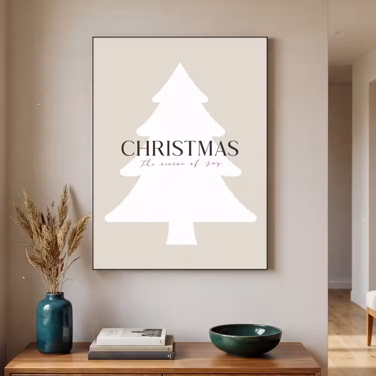 Art Frame - Kerstboom - Japandi - Christmas - Beige — 4