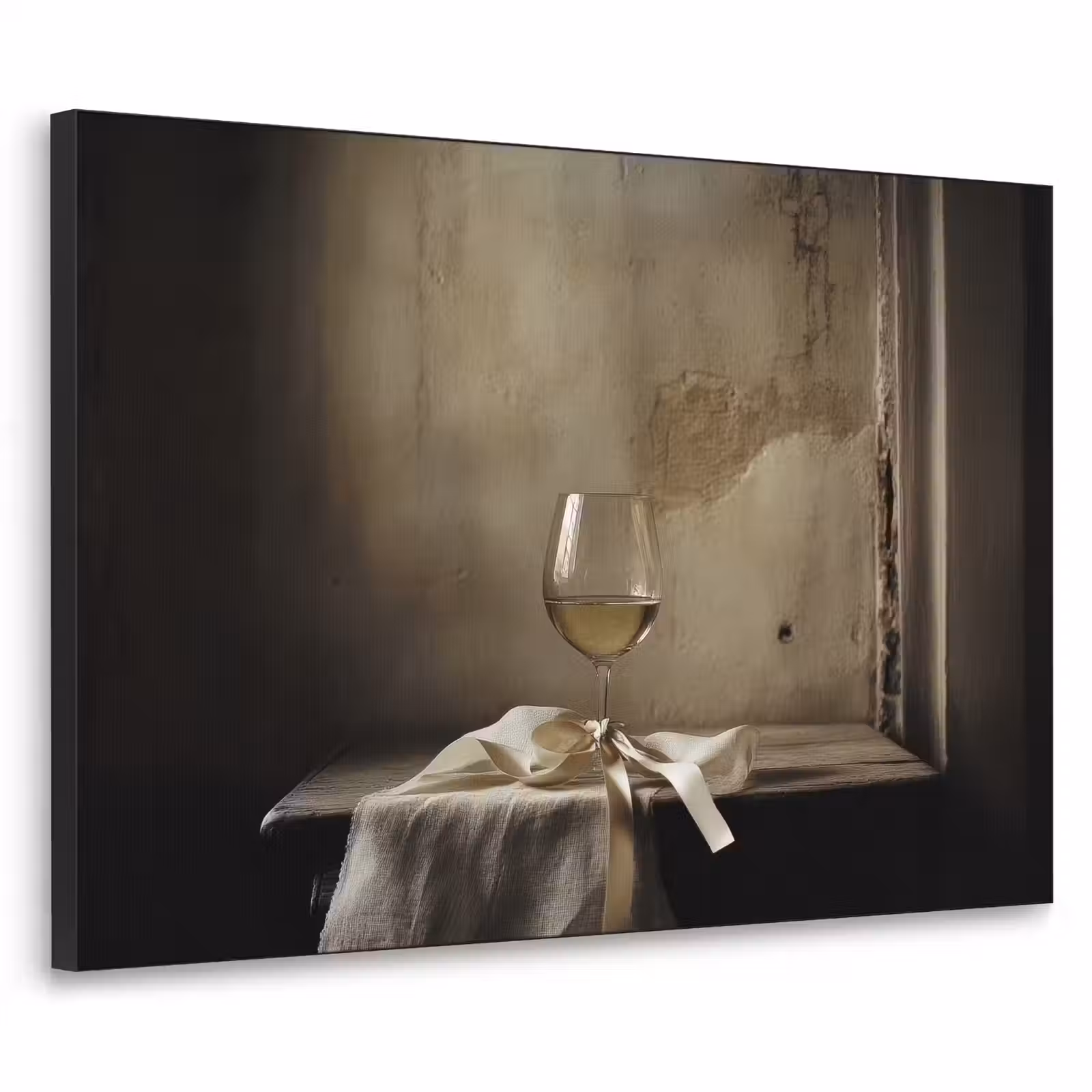 Art Frame - Strik - Beige - Witte - Wijn — 1