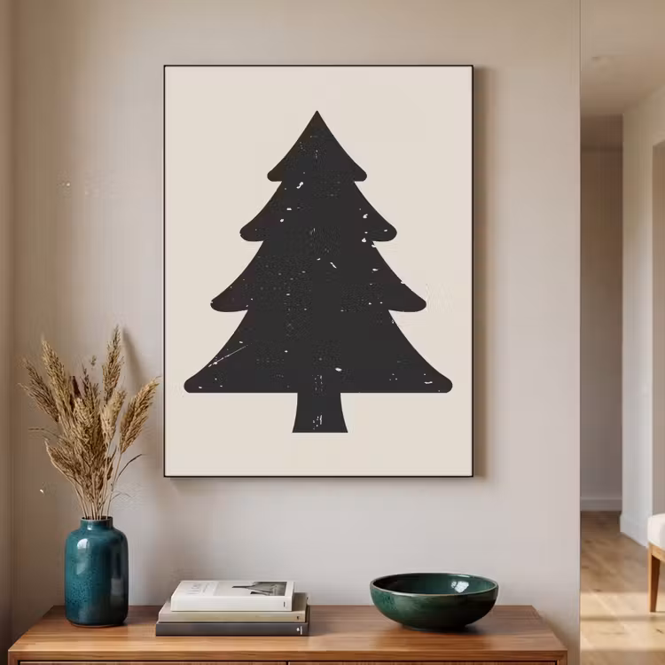 Art Frame - Kerstboom - Zwarte kerstboom - Boom - Japandi — 3