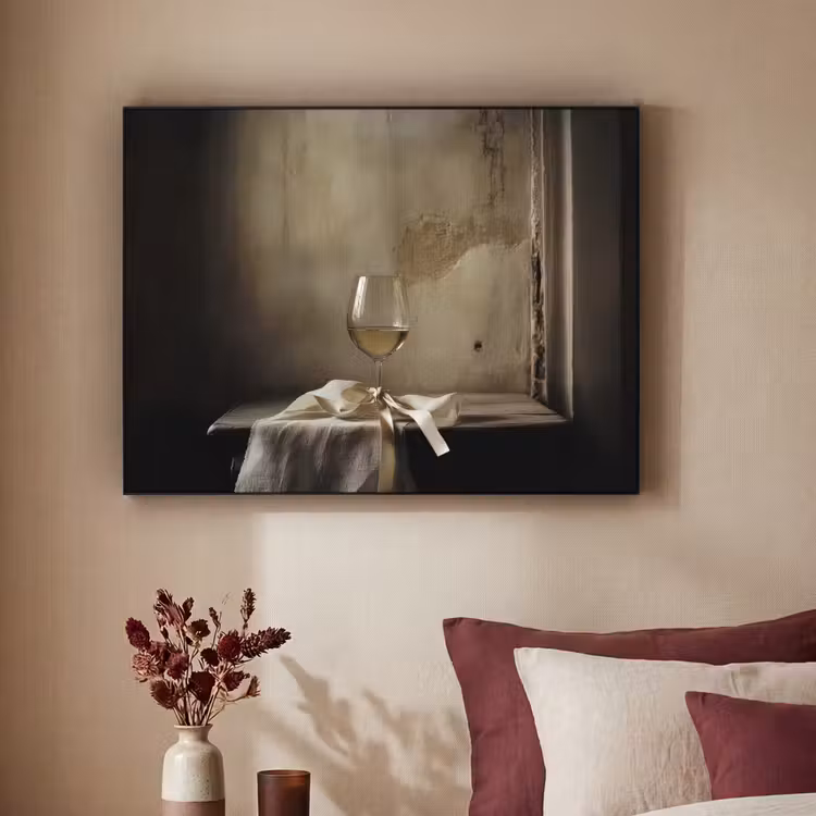 Art Frame - Strik - Beige - Witte - Wijn — 3