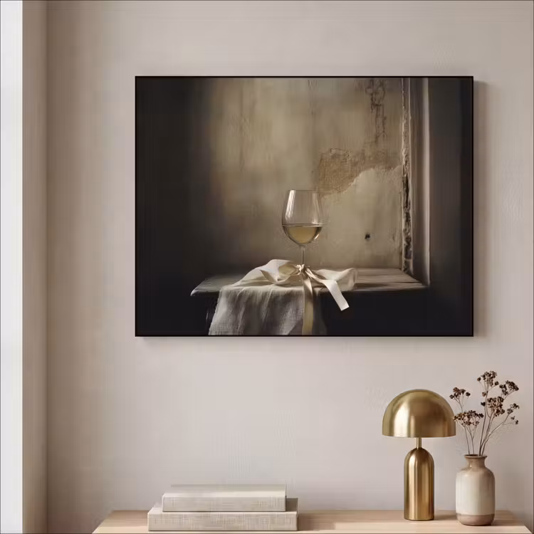 Art Frame - Strik - Beige - Witte - Wijn — 5
