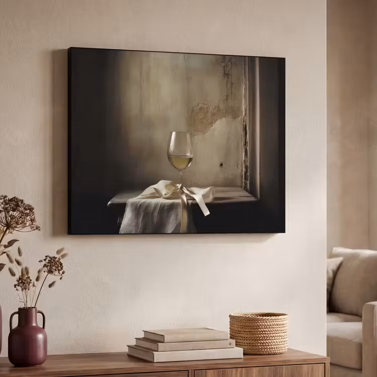 Art Frame - Strik - Beige - Witte - Wijn — 7