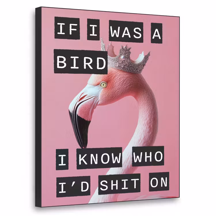 Art Frame - Flamingo - Roze - Vogel - Decoratie — 1