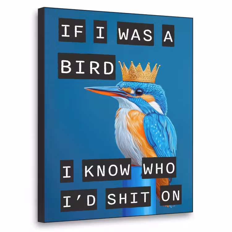 Art Frame - Vogel - Decoratie - Ijsvogel - Blauw — 1