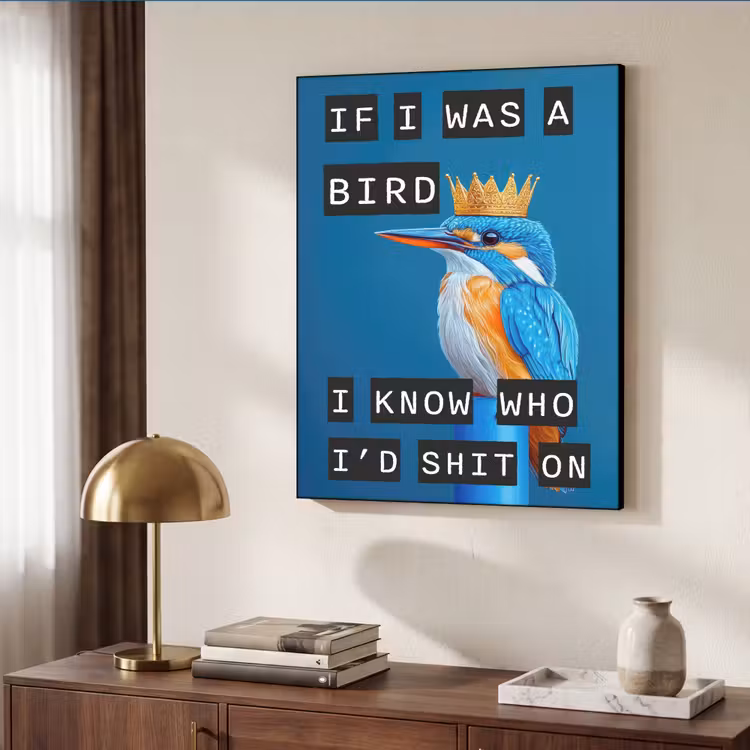 Art Frame - Vogel - Decoratie - Ijsvogel - Blauw — 10