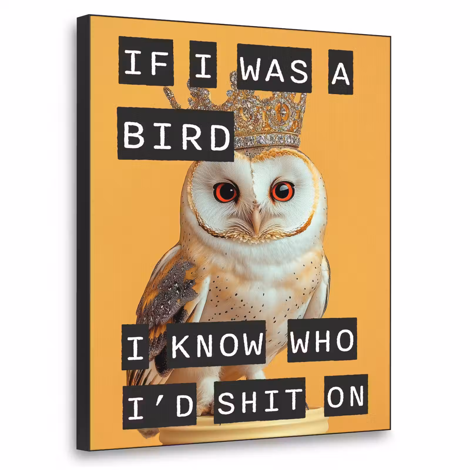 Art Frame - Geel - Uil - Vogel - Decoratie — 1