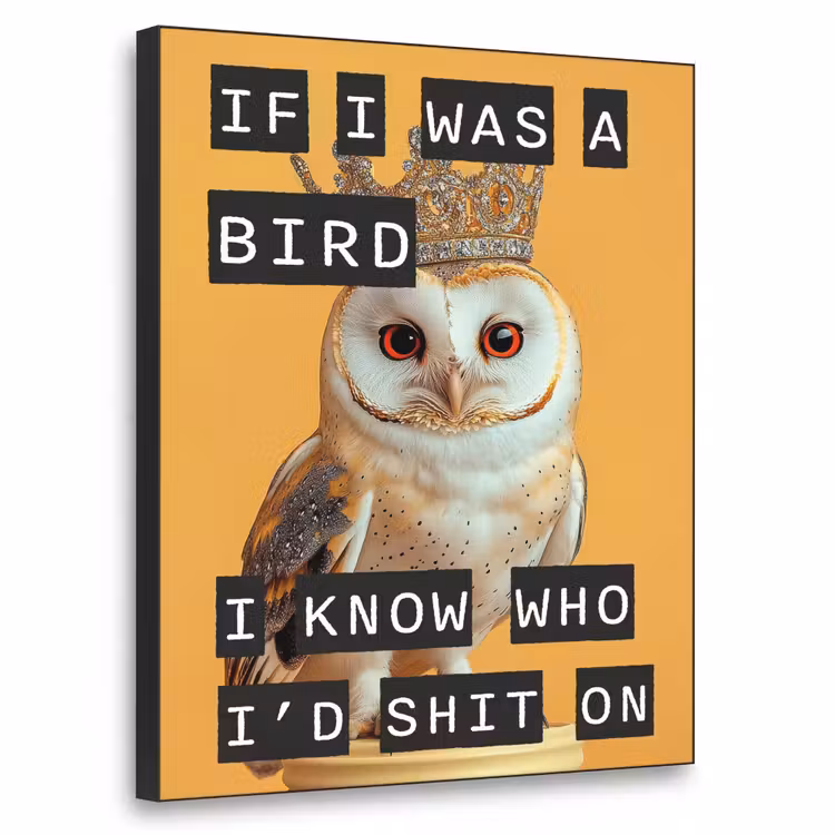 Art Frame - Geel - Uil - Vogel - Decoratie — 1