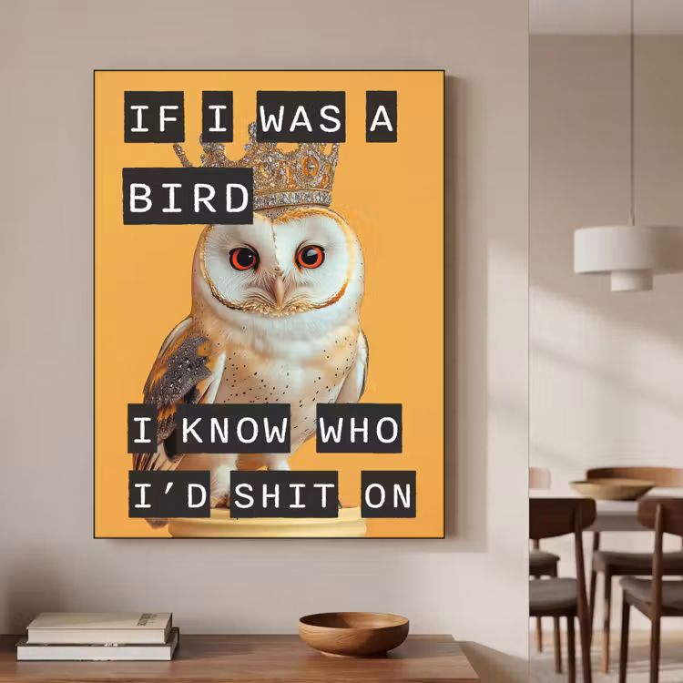Art Frame - Geel - Uil - Vogel - Decoratie — 7