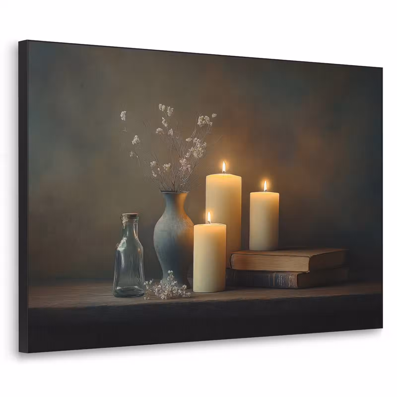 Art Frame - Kaarsen - Stilleven - Rustiek - Boeken — 1