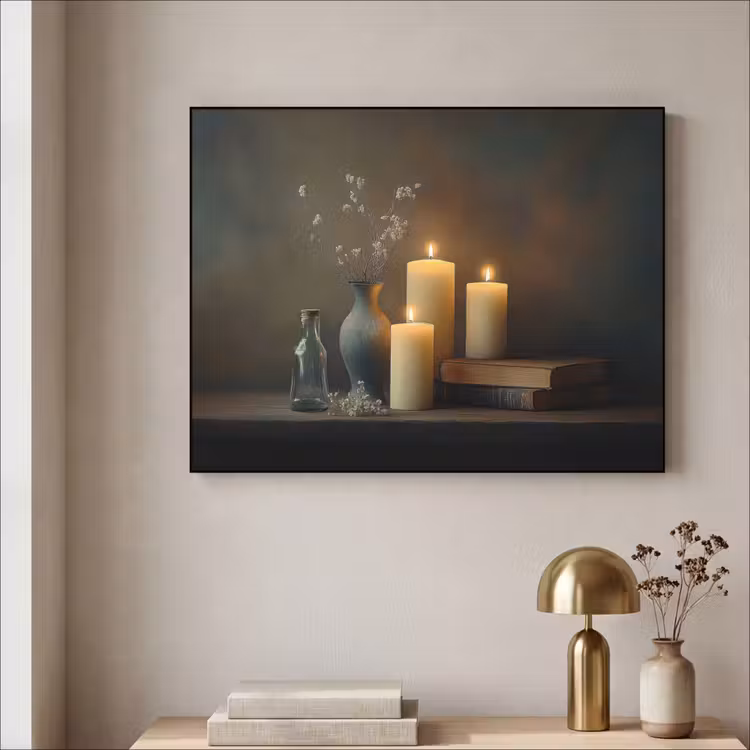 Art Frame - Kaarsen - Stilleven - Rustiek - Boeken — 5