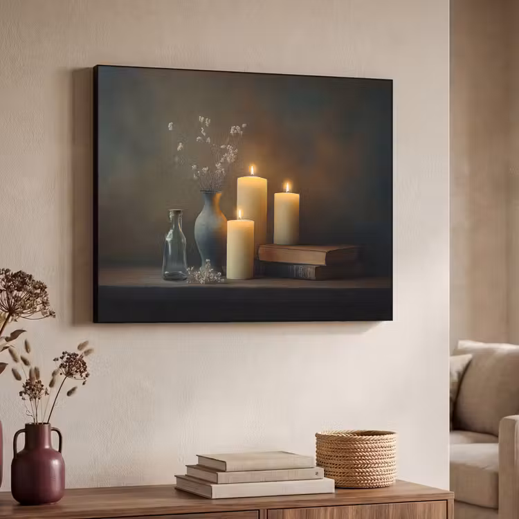 Art Frame - Kaarsen - Stilleven - Rustiek - Boeken — 7