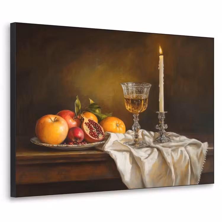 Art Frame - Fruit - Stilleven - Wijn - Kaars — 1