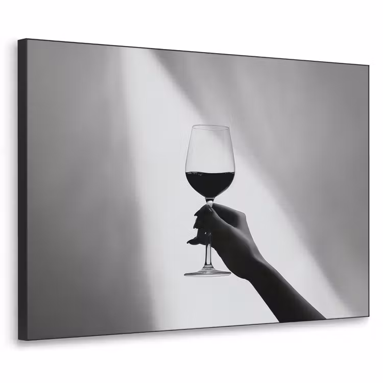 Art Frame - Lichtinval - Wijn - Rood - Glas — 1