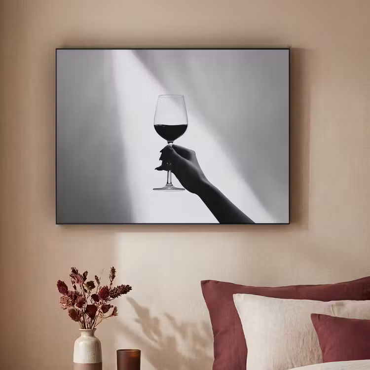 Art Frame - Lichtinval - Wijn - Rood - Glas — 3