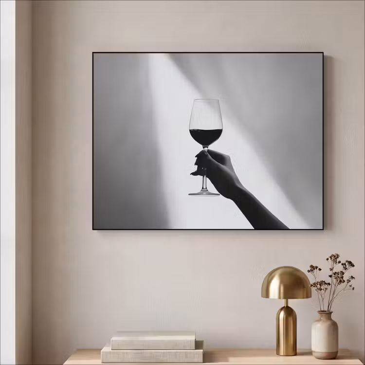 Art Frame - Lichtinval - Wijn - Rood - Glas — 5