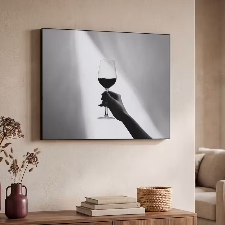 Art Frame - Lichtinval - Wijn - Rood - Glas — 7