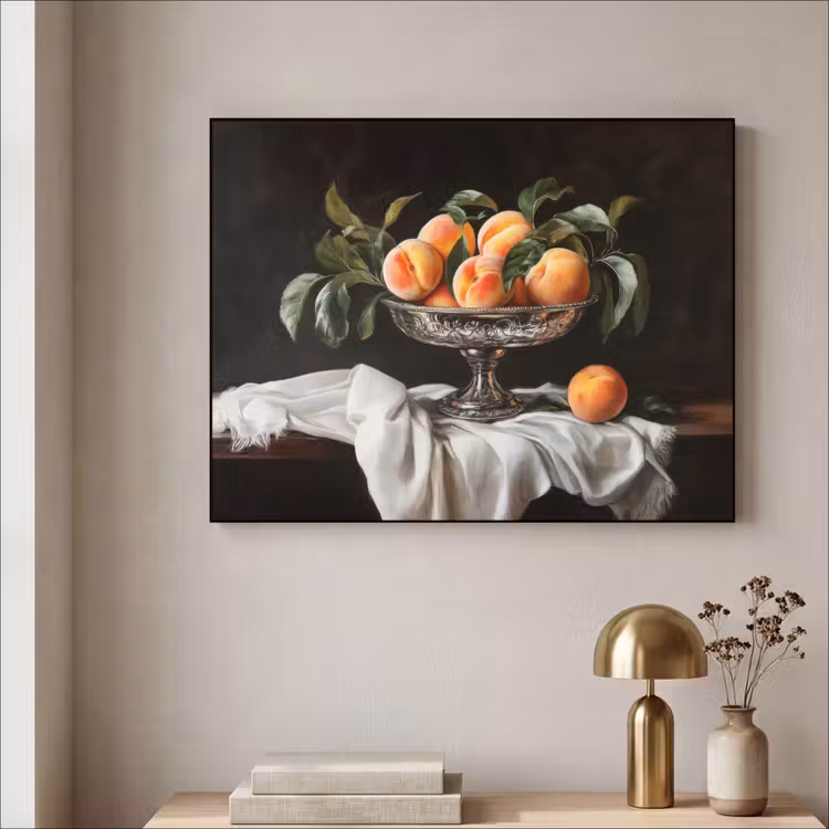 Art Frame - Stilleven - Perziken - Vintage — 5