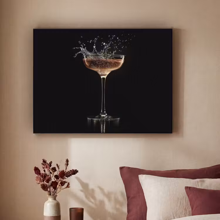 Art Frame - Cocktail - Zwart - Spetters - Glas — 3
