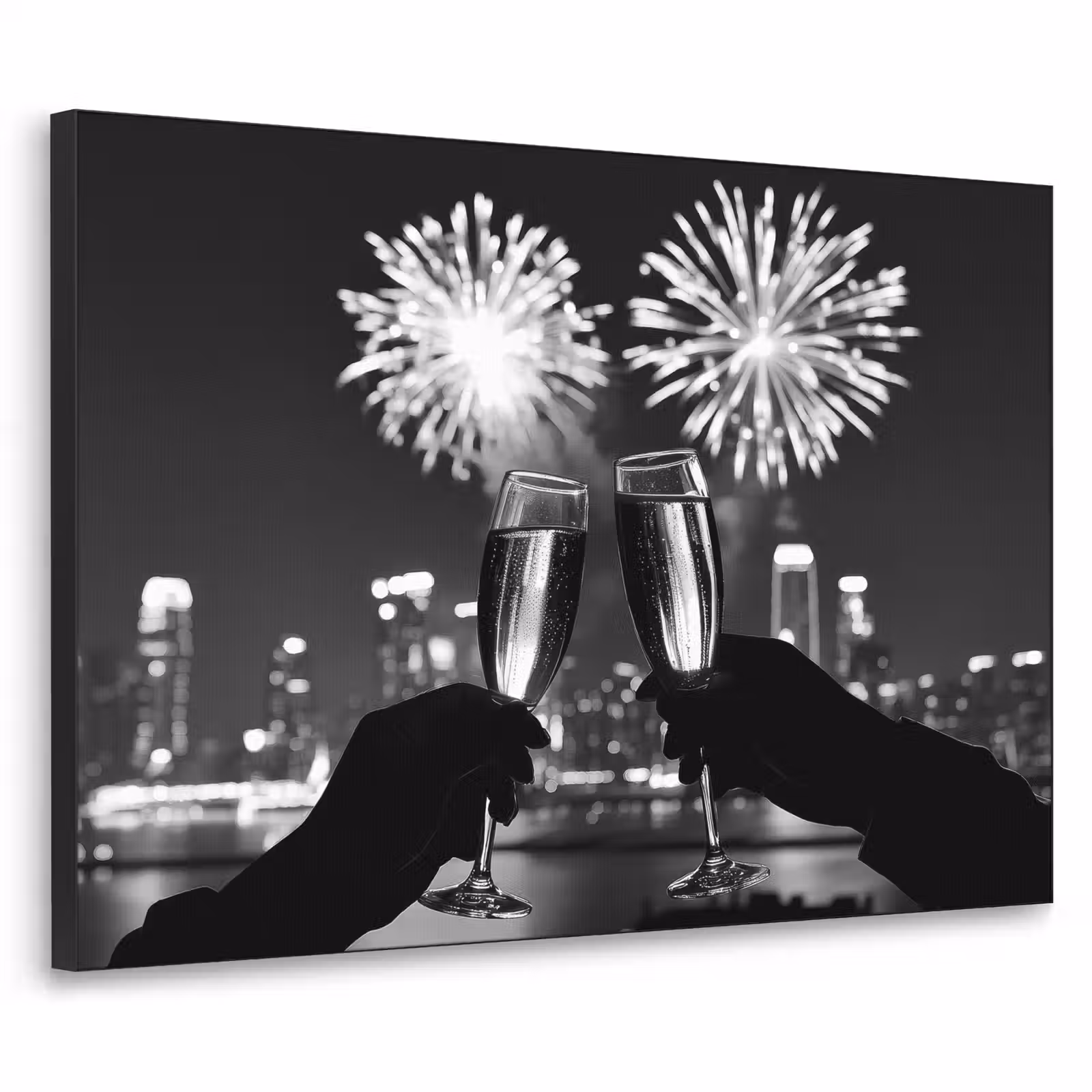 Art Frame - Vuurwerk - Proosten - Skyline - Champagne — 1