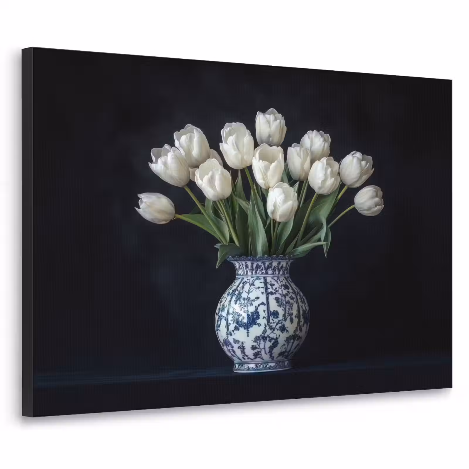 Art Frame - Wit - Bloemen - Tulpen - Vaas — 1