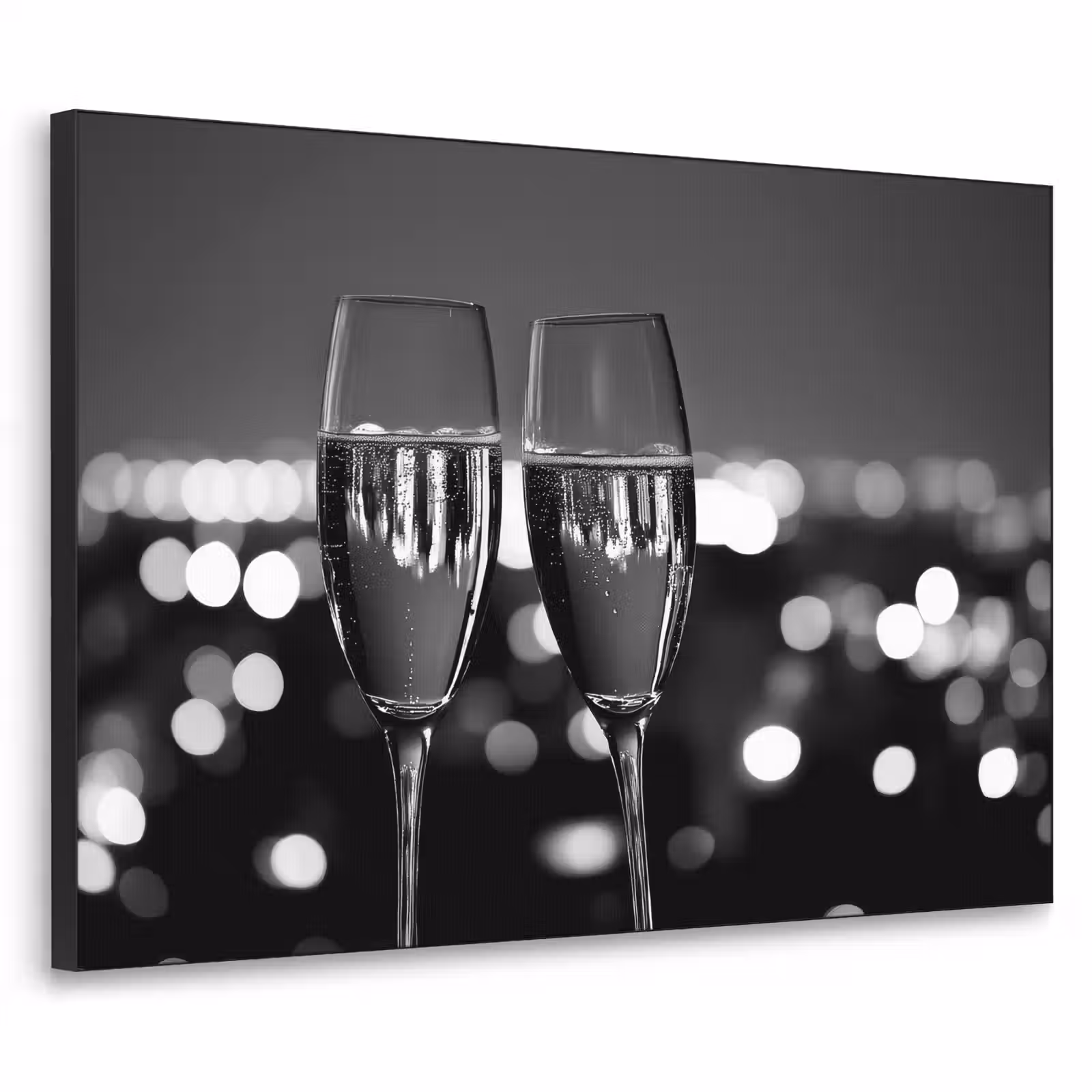 Art Frame - Bubbels - Proosten - Champagneglazen - Stadslichten — 1