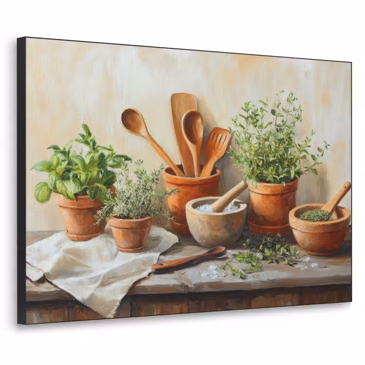 Art Frame - Potten - Kruiden - Hout — 1