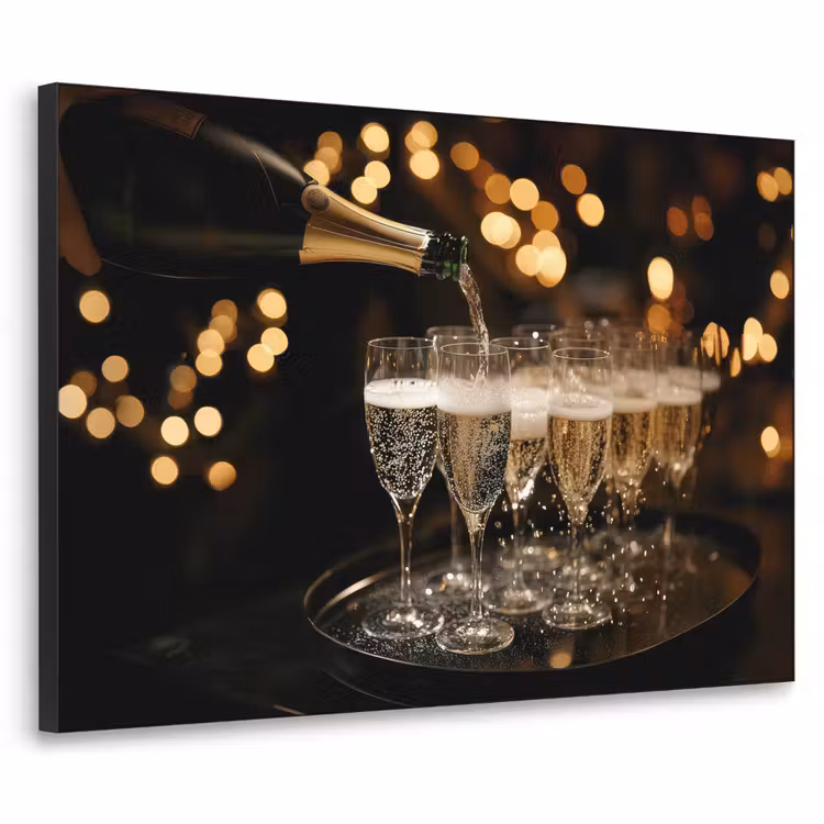 Art Frame - Lichter - Champagner - Gläser — 1