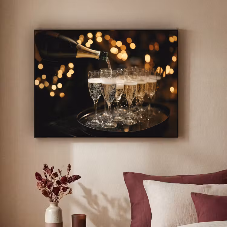 Art Frame - Lichter - Champagner - Gläser — 3