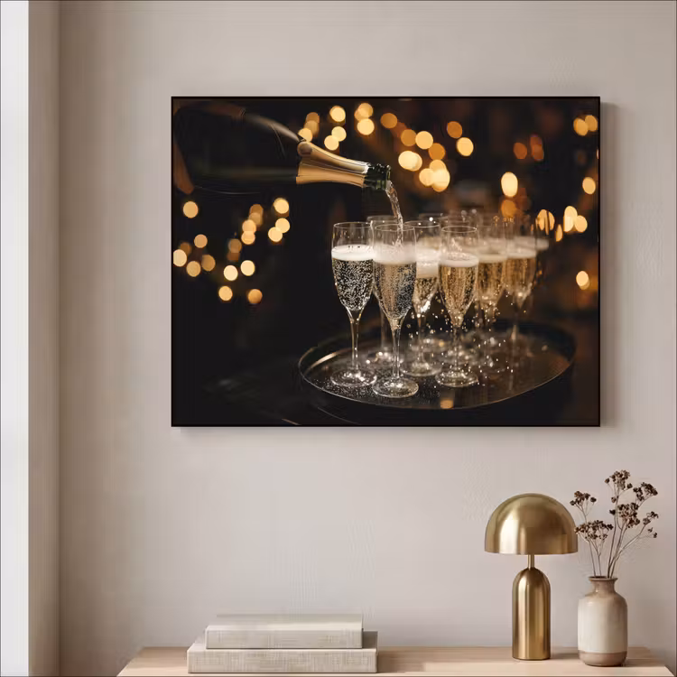 Art Frame - Lichter - Champagner - Gläser — 5