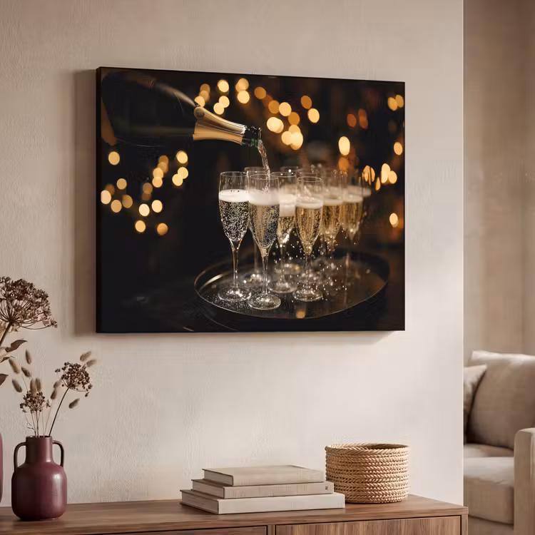 Art Frame - Lichter - Champagner - Gläser — 7