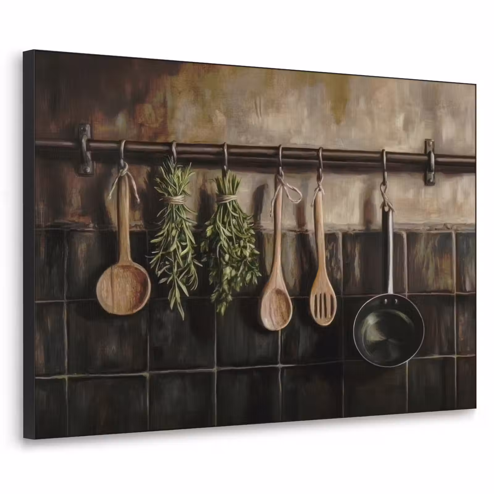 Art Frame - Keukengerei - Rustiek - Tegels - Kruiden — 1