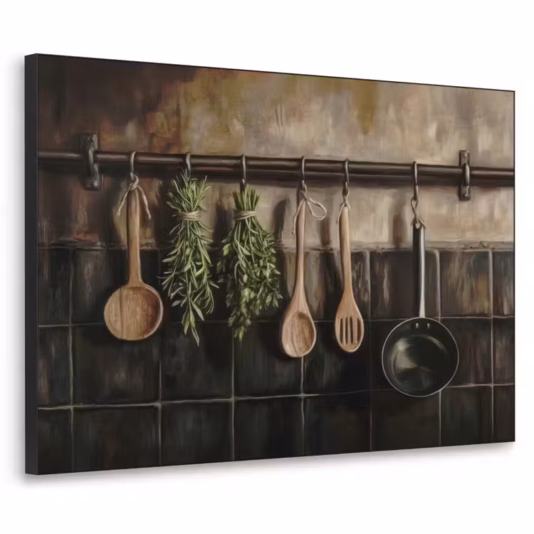 Art Frame - Keukengerei - Rustiek - Tegels - Kruiden — 1
