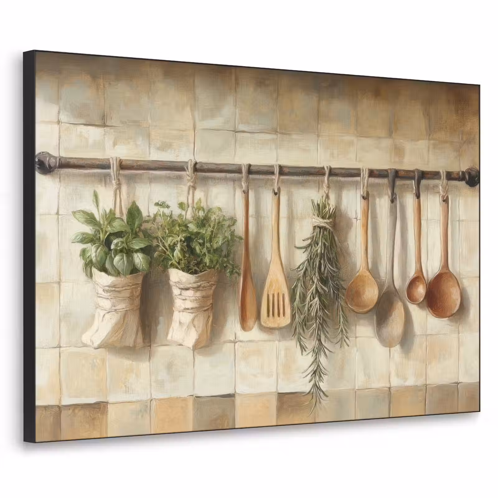 Art Frame - Hout - Keukengerei - Stilleven - Tegels — 1