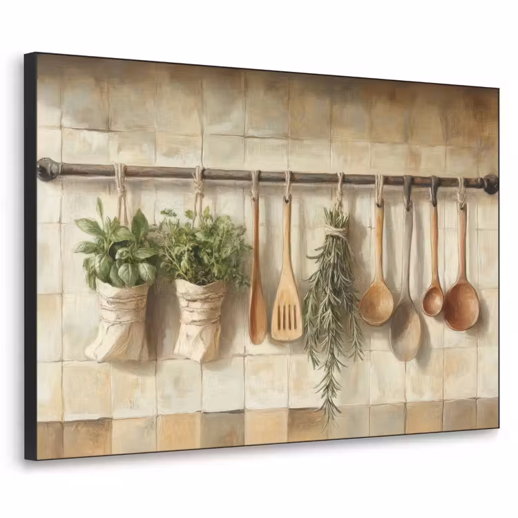 Art Frame - Hout - Keukengerei - Stilleven - Tegels — 1