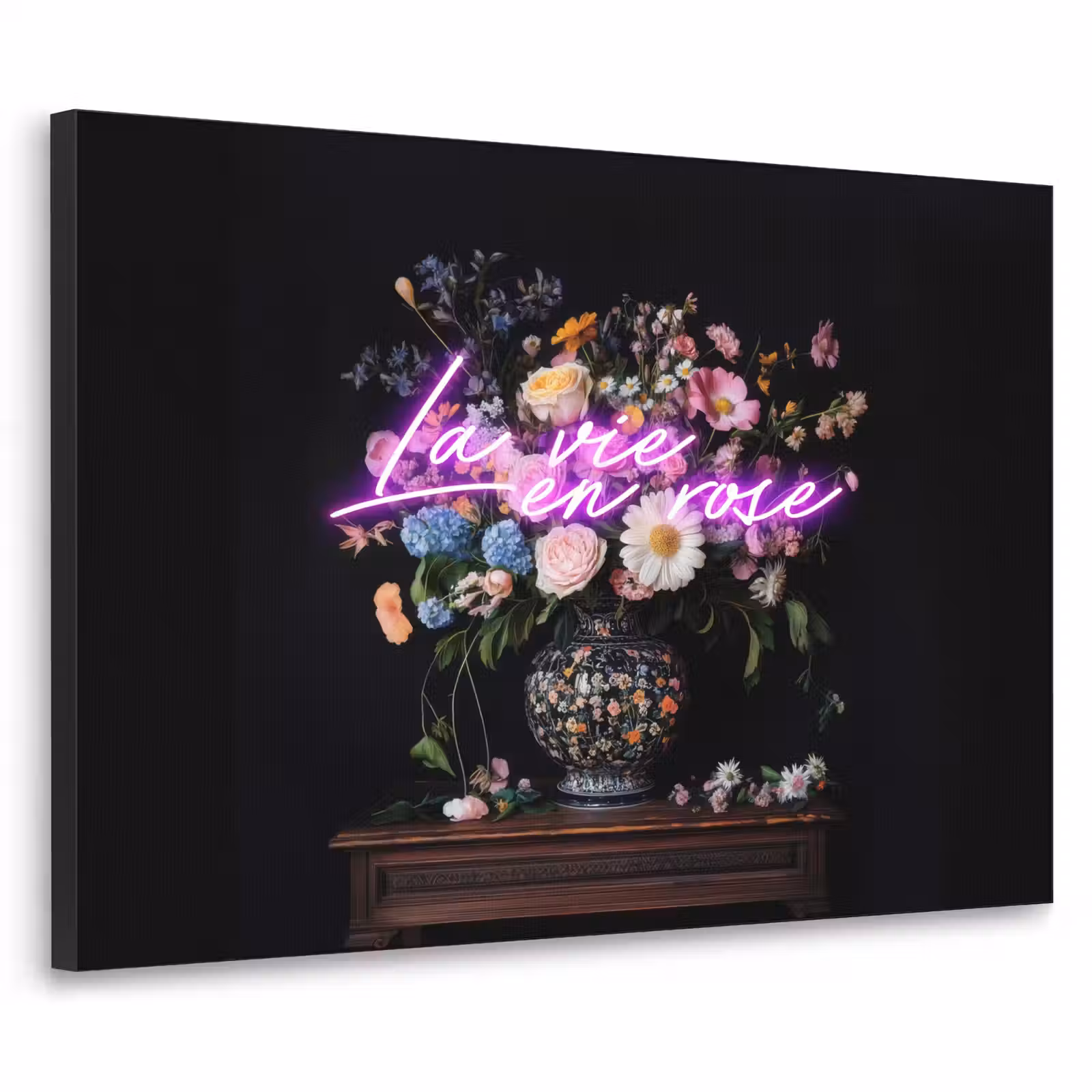 Art Frame - Neon - Vaas - Bloemen — 1