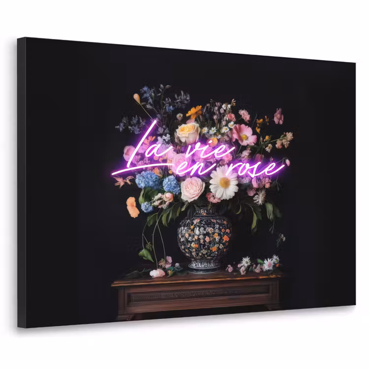 Art Frame - Neon - Vaas - Bloemen — 1