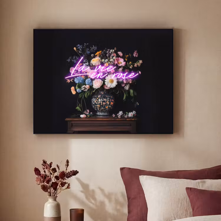 Art Frame - Neon - Vaas - Bloemen — 3