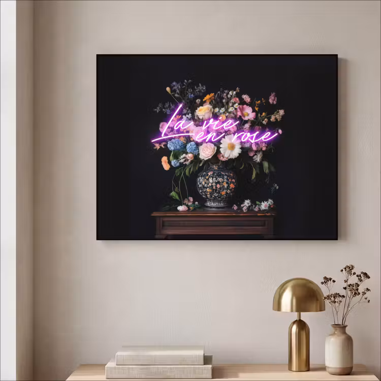 Art Frame - Neon - Vaas - Bloemen — 5