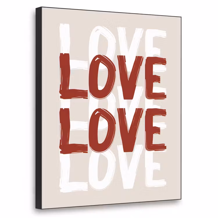 Art Frame - Love - Rood - Tekst — 1