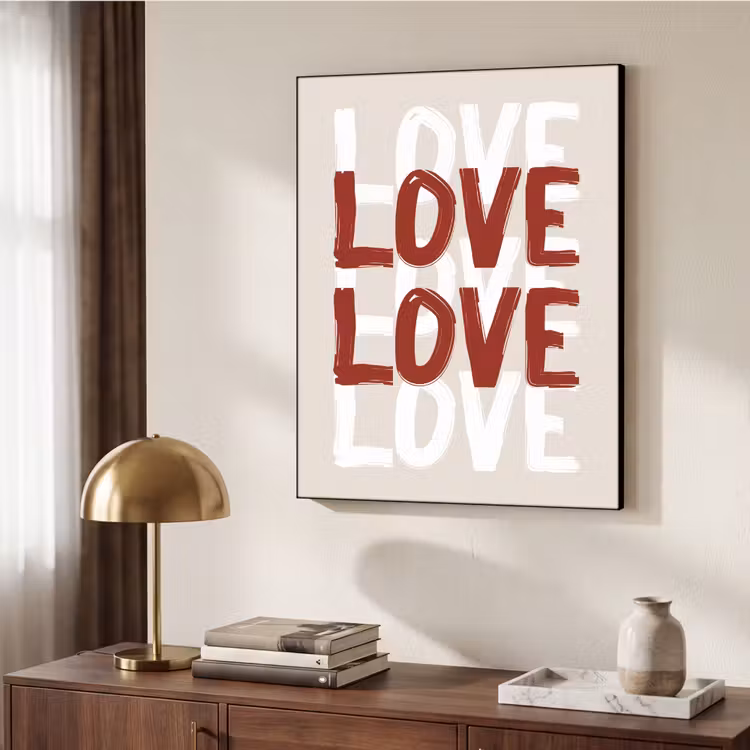Art Frame - Love - Rood - Tekst — 10