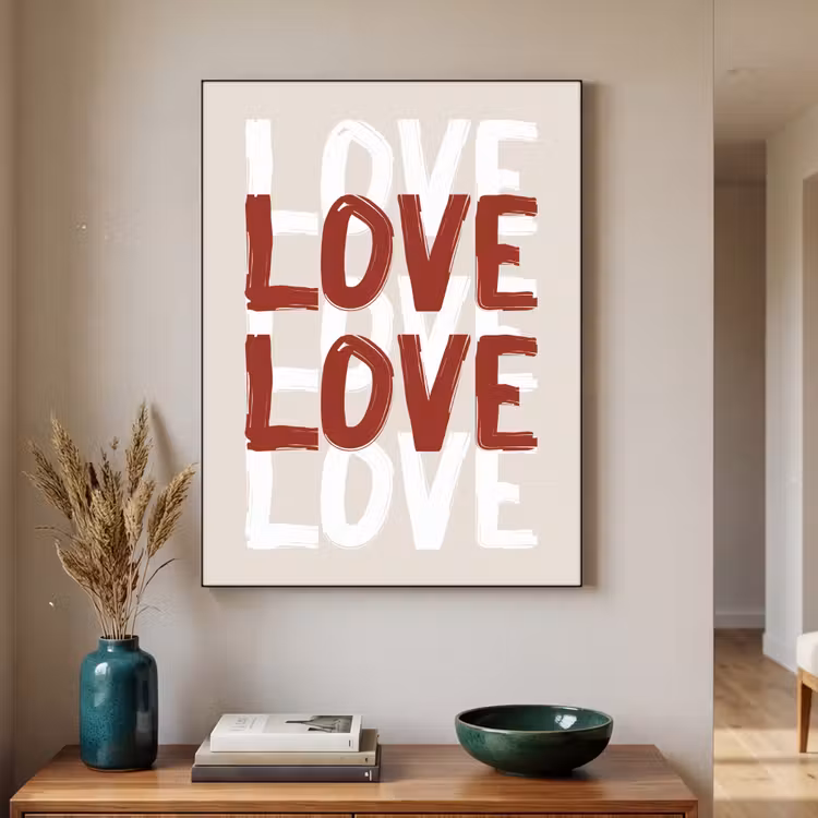 Art Frame - Love - Rood - Tekst — 4