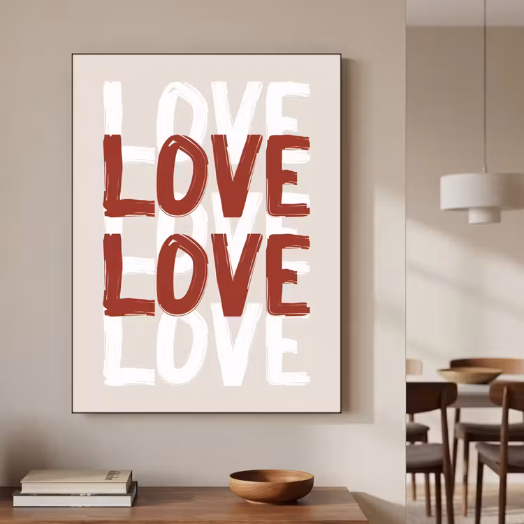 Art Frame - Love - Rood - Tekst — 6