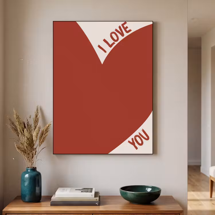 Art Frame - Loveyou - Rood - Hart — 4